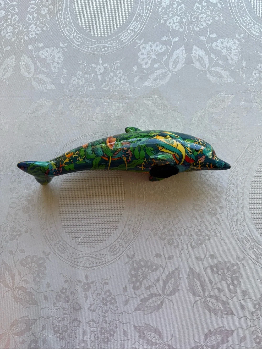 Sea/Marine Life Dolphin Ceramic Home Decor Art Design Piece Multicolored Graphic